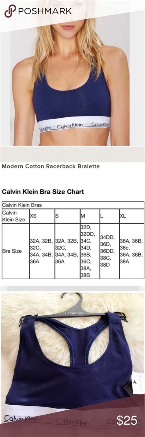 calvin klein bra size